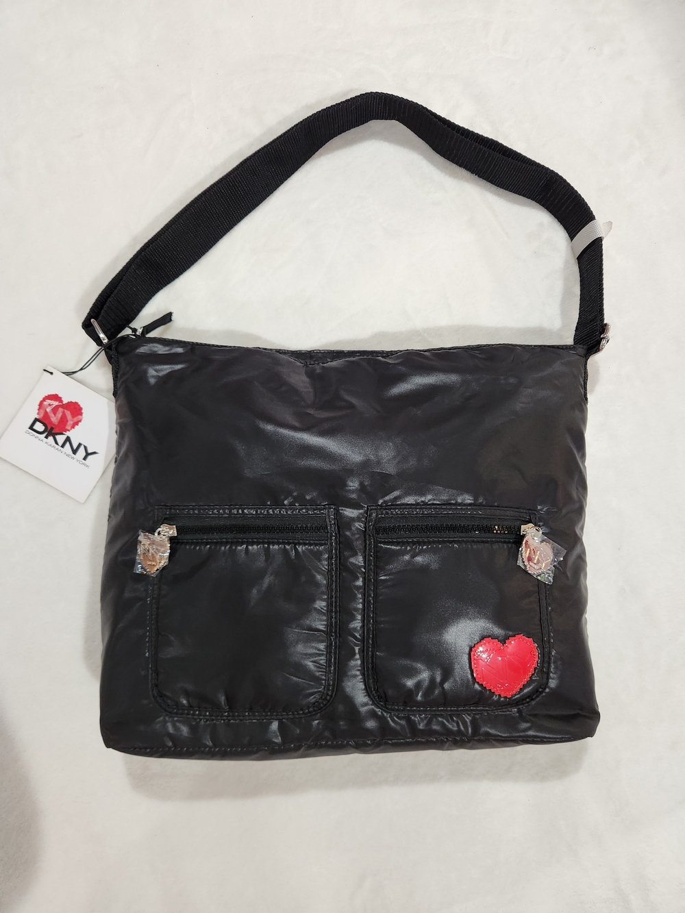 DKNY My NY Black Nylon Messanger Bag, NWT